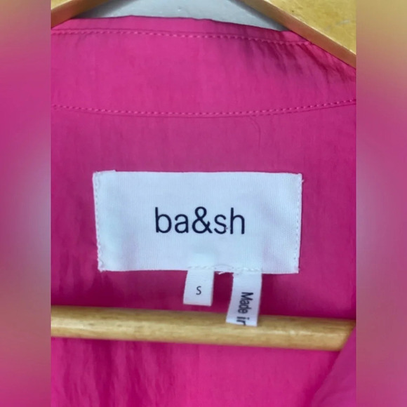 ba&sh Prasil Fuchsia Button Up Shirt - Picture 6 of 11